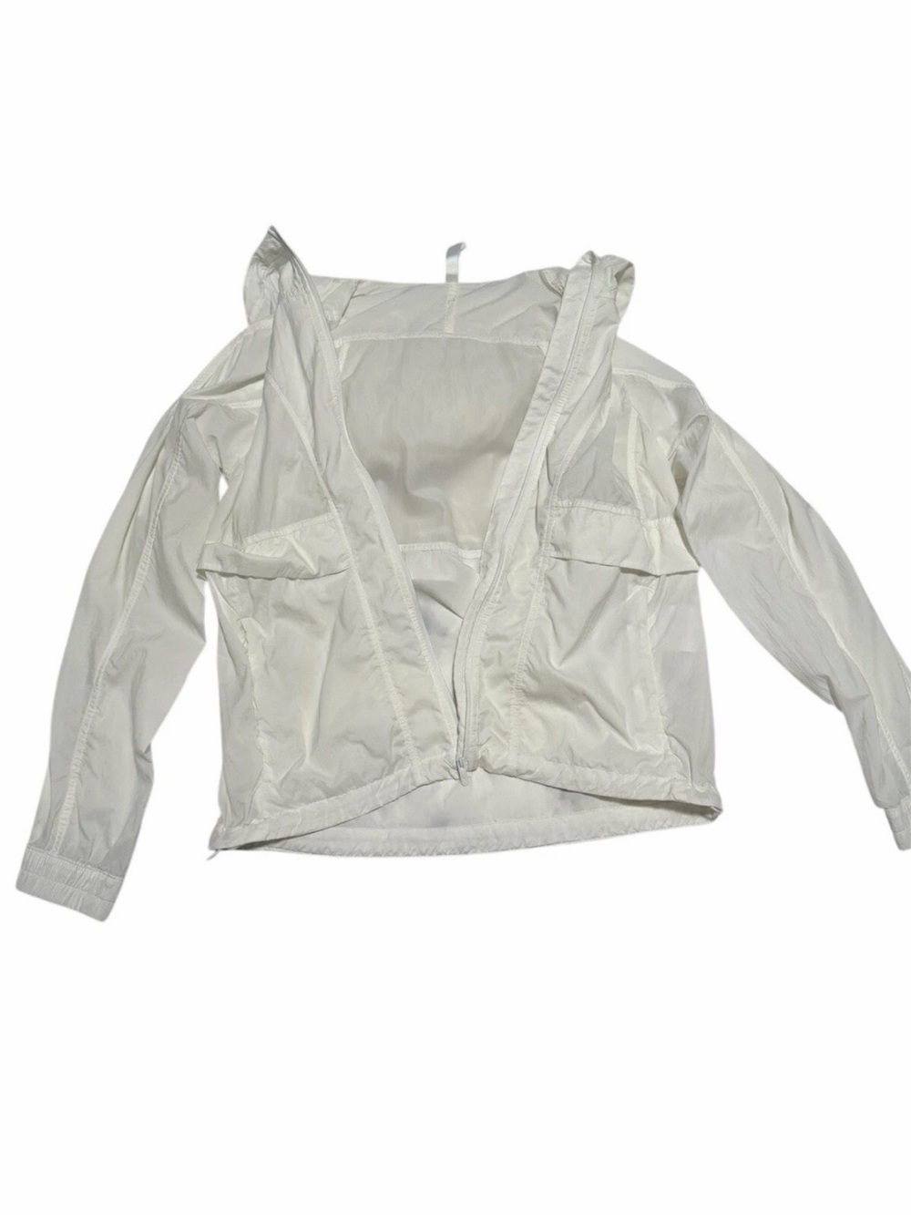 Lululemon Women's Hood Lite Jacket Full
Zip Colour White Size 4